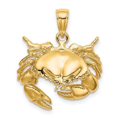 14k-stone-crab-facing-down-charm-SolomonJeweler-Wichita-KS-CustomJewelry