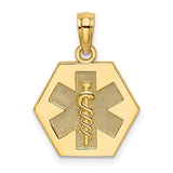 14k-caduceus-textured-back-medical-charm-SolomonJeweler-Wichita-KS-CustomJewelry