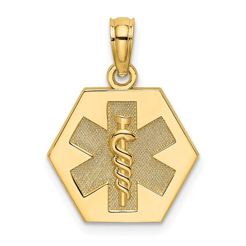 14k-caduceus-textured-back-medical-charm-SolomonJeweler-Wichita-KS-CustomJewelry