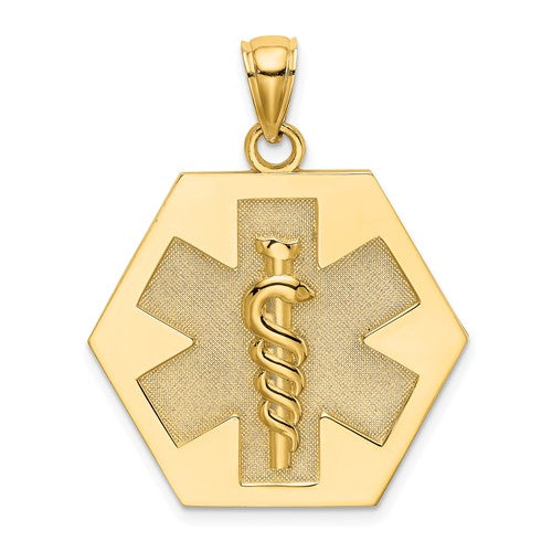 14k-textured-back-caduceus-medical-disc-SolomonJeweler-Wichita-KS-CustomJewelry