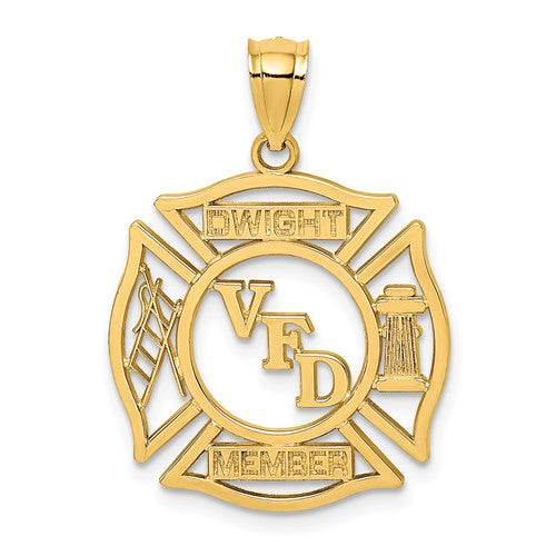 14k-vfd-dwight-member-in-shield-charm-SolomonJeweler-Wichita-KS-CustomJewelry