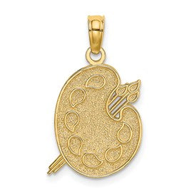 14k-engraved-textured-painters-pallet-charm-SolomonJeweler-Wichita-KS-CustomJewelry