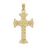 14k-double-sided-engraved-cross-charm-SolomonJeweler-Wichita-KS-CustomJewelry