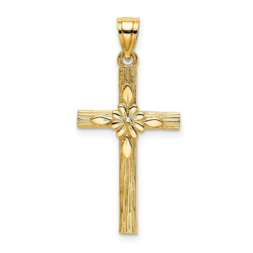 14k-cross-w-flower-charm-SolomonJeweler-Wichita-KS-CustomJewelry