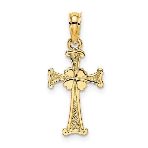 14k-4-leaf-clover-cross-charm-SolomonJeweler-Wichita-KS-CustomJewelry