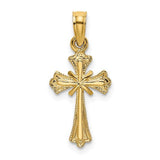 14k-engraved-small-cross-w-x-center-charm-SolomonJeweler-Wichita-KS-CustomJewelry