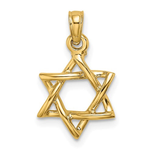 14k-polished-star-of-david-charm-SolomonJeweler-Wichita-KS-CustomJewelry