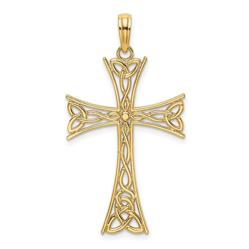 14k-polished-celtic-knot-cross-charm-SolomonJeweler-Wichita-KS-CustomJewelry