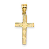 14k-polished-and-engraved-cross-w-heart-center-charm-SolomonJeweler-Wichita-KS-CustomJewelry