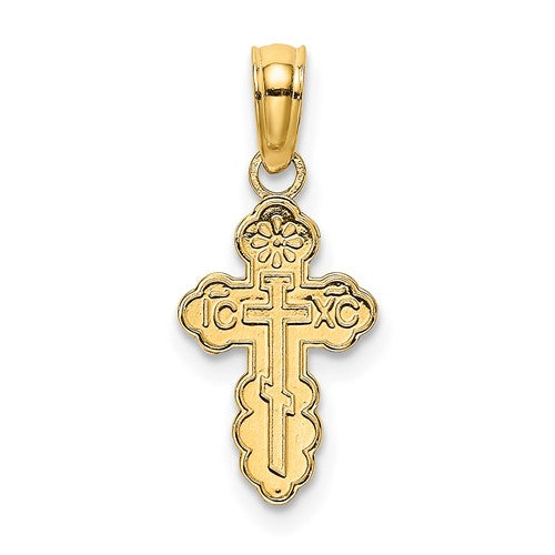 14k-mini-eastern-orthodox-cross-charm-SolomonJeweler-Wichita-KS-CustomJewelry