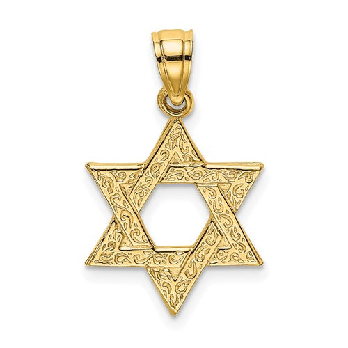 14k-engraved-swirls-star-of-david-charm-SolomonJeweler-Wichita-KS-CustomJewelry