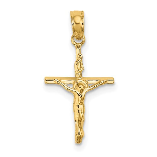 14k-small-polished-crucifix-charm-SolomonJeweler-Wichita-KS-CustomJewelry
