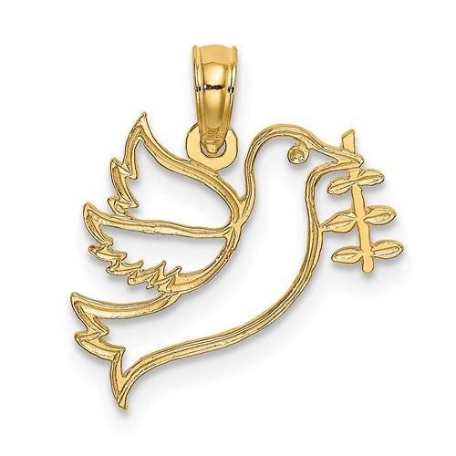 14k-cut-out-dove-with-olive-branch-charm-SolomonJeweler-Wichita-KS-CustomJewelry