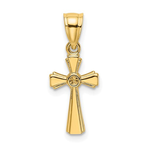14k-mini-cross-charm-SolomonJeweler-Wichita-KS-CustomJewelry