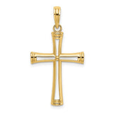 14k-polished-and-cut-out-cross-SolomonJeweler-Wichita-KS-CustomJewelry