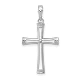 14k-white-gold-polished-and-cut-out-cross-SolomonJeweler-Wichita-KS-CustomJewelry