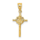 14k-2-d-starburst-crucifix-charm-SolomonJeweler-Wichita-KS-CustomJewelry