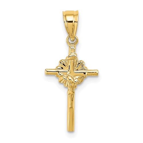 14k-2-d-starburst-crucifix-charm-SolomonJeweler-Wichita-KS-CustomJewelry