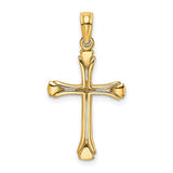 14k-polished-beveled-cut-out-cross-pendant-SolomonJeweler-Wichita-KS-CustomJewelry