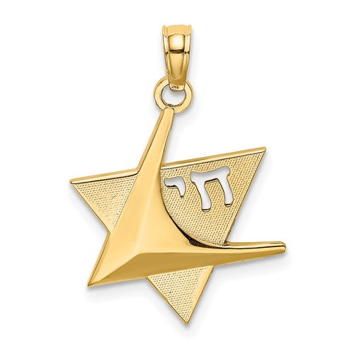 14k-polished-star-of-david-w-chai-charm-SolomonJeweler-Wichita-KS-CustomJewelry