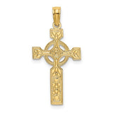 14k-engraved-celtic-cross-w-eternity-circle-charm-SolomonJeweler-Wichita-KS-CustomJewelry