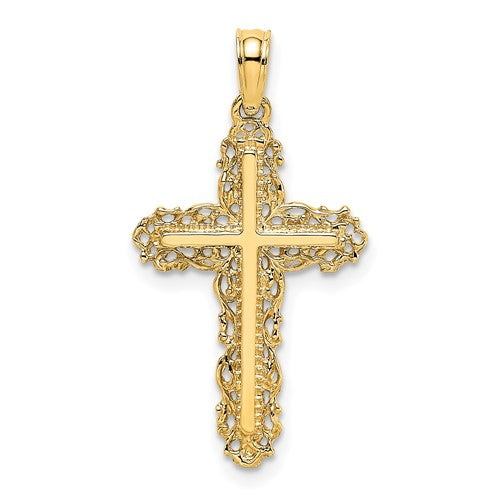 14k-cross-w-filigree-lace-trim-charm-SolomonJeweler-Wichita-KS-CustomJewelry