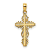 14k-stick-cross-w-lace-trim-charm-SolomonJeweler-Wichita-KS-CustomJewelry