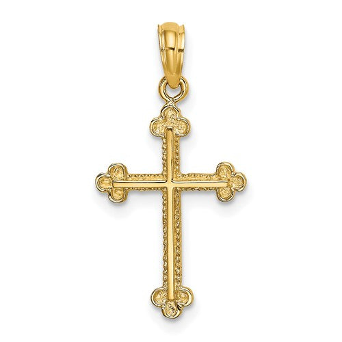 14k-cross-w-spade-tip-edges-charm-SolomonJeweler-Wichita-KS-CustomJewelry