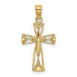14k-polished-cut-out-design-cross-charm-SolomonJeweler-Wichita-KS-CustomJewelry