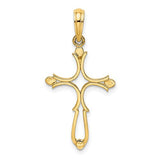 14k-cross-cut-out-and-polished-cross-charm-SolomonJeweler-Wichita-KS-CustomJewelry