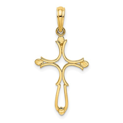 14k-cross-cut-out-and-polished-cross-charm-SolomonJeweler-Wichita-KS-CustomJewelry