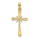 14k-polished-w-x-center-cross-charm-SolomonJeweler-Wichita-KS-CustomJewelry