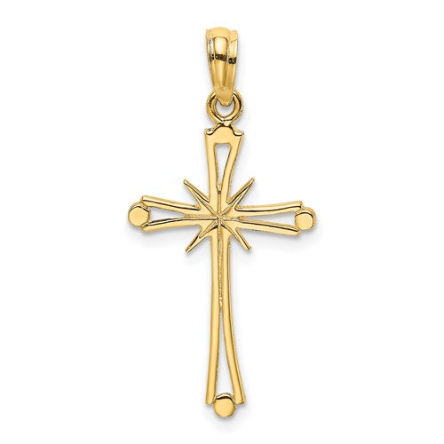 14k-polished-w-x-center-cross-charm-SolomonJeweler-Wichita-KS-CustomJewelry