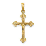 14k-narrow-budded-crucifix-charm-SolomonJeweler-Wichita-KS-CustomJewelry