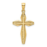 14k-textured-cross-charm-SolomonJeweler-Wichita-KS-CustomJewelry