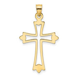 14k-polished-and-cut-out-cross-charm-SolomonJeweler-Wichita-KS-CustomJewelry