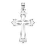 14k-white-gold-polished-and-cut-out-cross-charm-SolomonJeweler-Wichita-KS-CustomJewelry