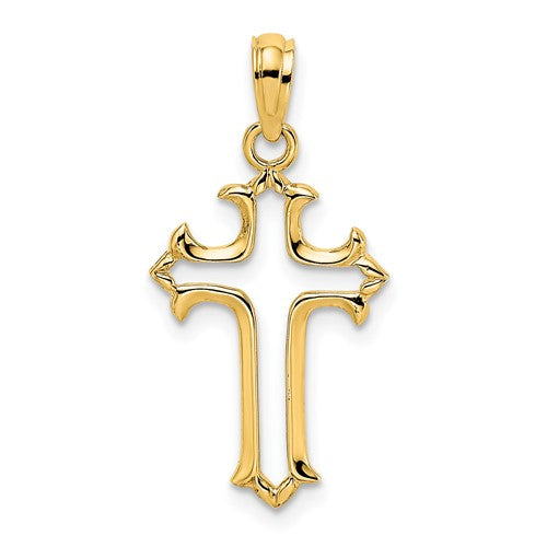14k-cut-out-cross-charm-SolomonJeweler-Wichita-KS-CustomJewelry