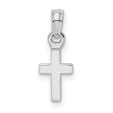 14k-white-gold-3-d-and-polished-mini-cross-charm-SolomonJeweler-Wichita-KS-CustomJewelry