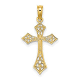 14k-filigree-cross-charm-SolomonJeweler-Wichita-KS-CustomJewelry