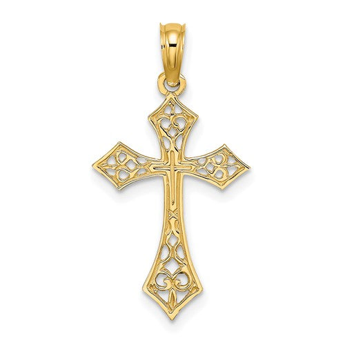 14k-filigree-cross-charm-SolomonJeweler-Wichita-KS-CustomJewelry