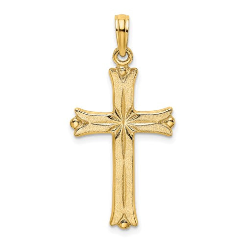 14k-cross-w-starburst-center-charm-SolomonJeweler-Wichita-KS-CustomJewelry