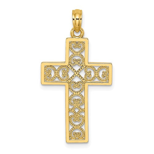 14k-polished-square-cross-w-heart-design-charm-SolomonJeweler-Wichita-KS-CustomJewelry