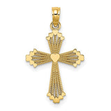 14k-cut-out-stripes-cross-w-heart-charm-SolomonJeweler-Wichita-KS-CustomJewelry