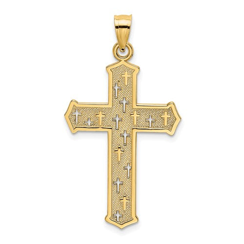 14k-arrow-tip-cross-w-cross-accents-charm-SolomonJeweler-Wichita-KS-CustomJewelry