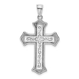 14k-white-gold-2-d-filigree-center-block-cross-charm-SolomonJeweler-Wichita-KS-CustomJewelry
