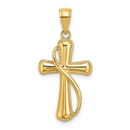14k-cross-with-drape-charm-SolomonJeweler-Wichita-KS-CustomJewelry