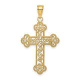 14k-textured-and-beaded-edge-cross-charm-SolomonJeweler-Wichita-KS-CustomJewelry
