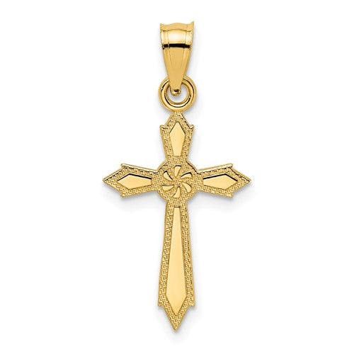 14k-w-engraved-edges-cross-charm-SolomonJeweler-Wichita-KS-CustomJewelry