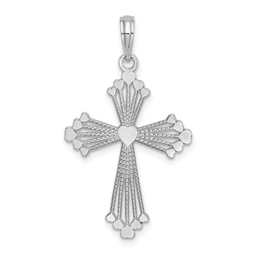 14k-white-gold-cross-w-heart-center-charm-SolomonJeweler-Wichita-KS-CustomJewelry